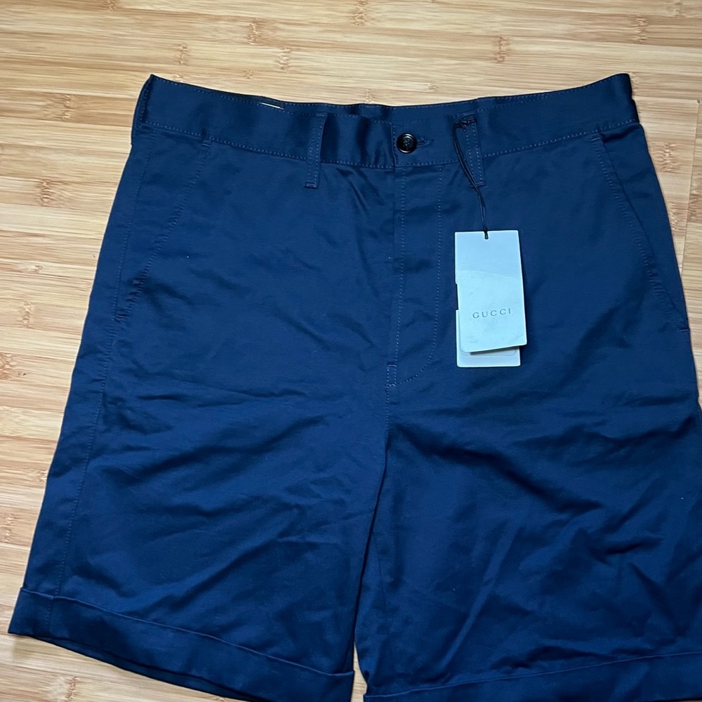 Gucci Men's Navy Blue Shorts